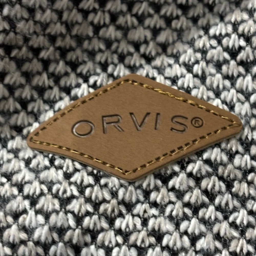 Orvis Sherpa Lined Gray Quarter-Zip Sweater, size XL - Picture 8 of 11